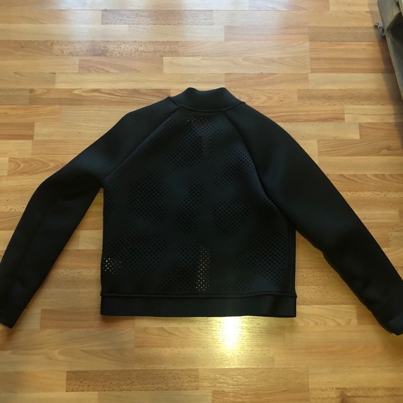 Rare Reebok Neoprene Perforated Bomber Jacket - Picture 2 of 6